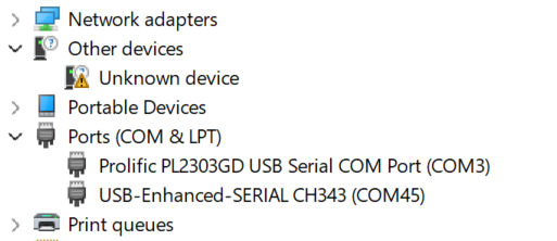 设备管理器显示未知设备